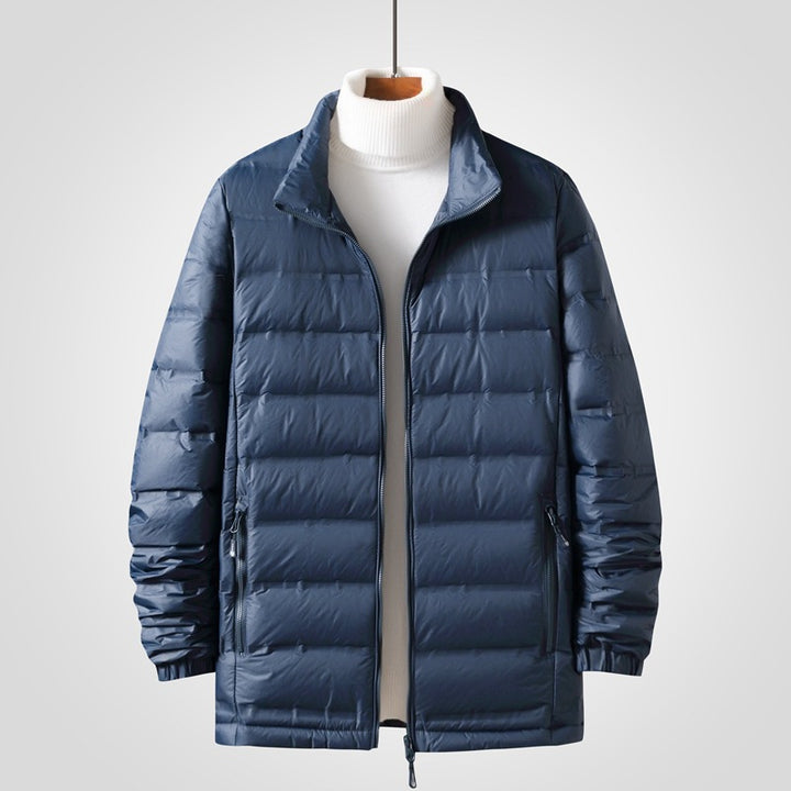 Herren Leichte gesteppte Thermojacke mit Stehkragen und Zwei-Wege-Reißverschluss Drune