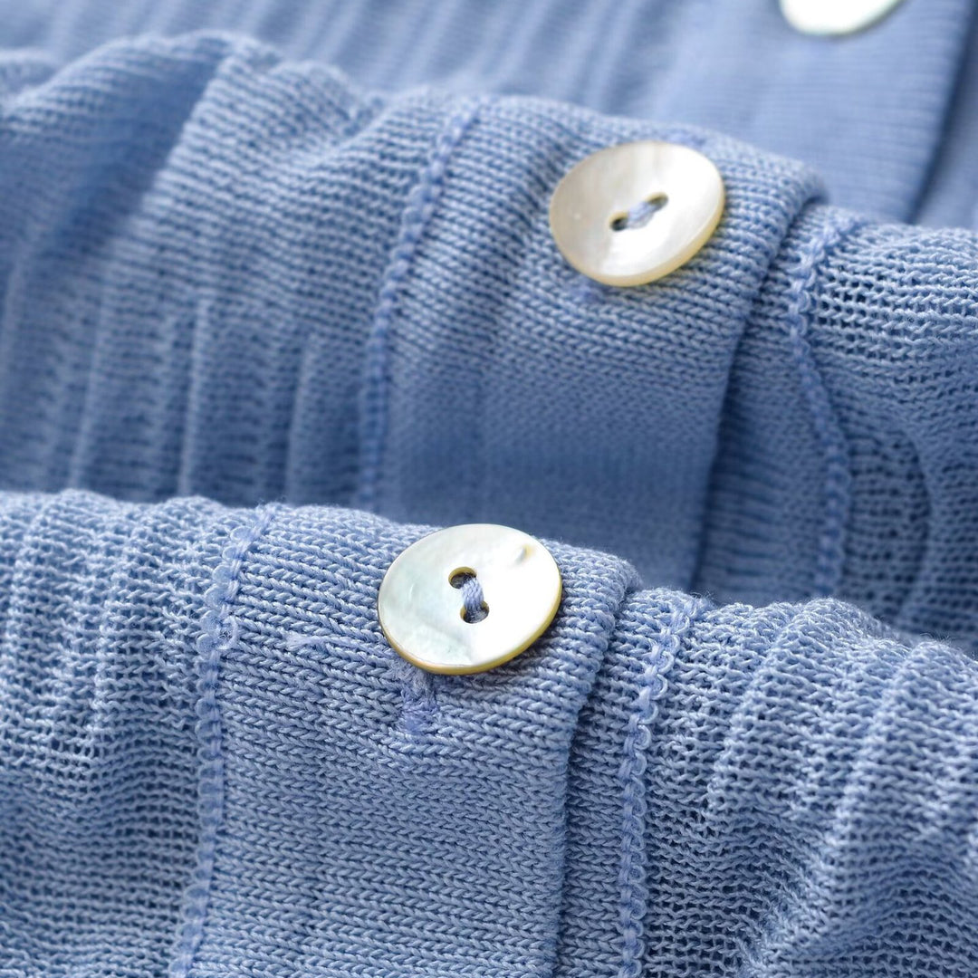 Damen elegante Strickjacke mit voluminösen Ärmeln Drune