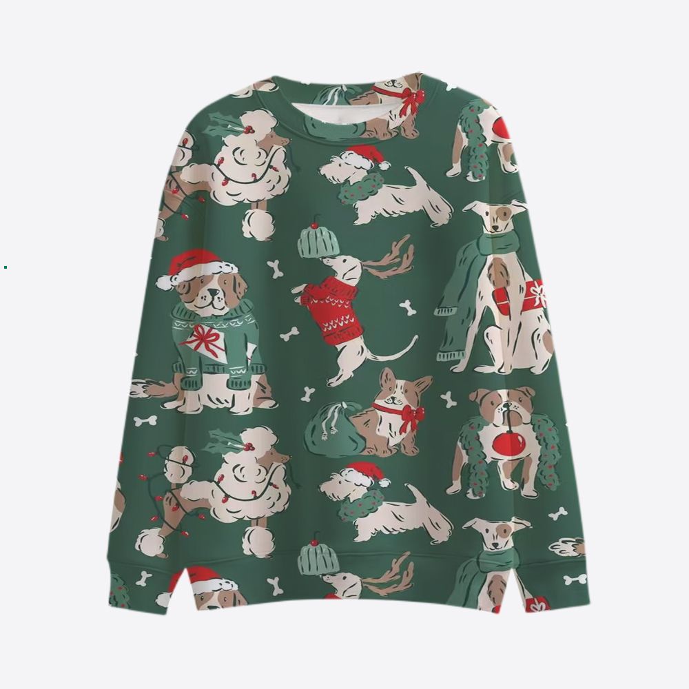 Damen Lustiger Sweatshirt mit einzigartigem Tiermotiv Drune