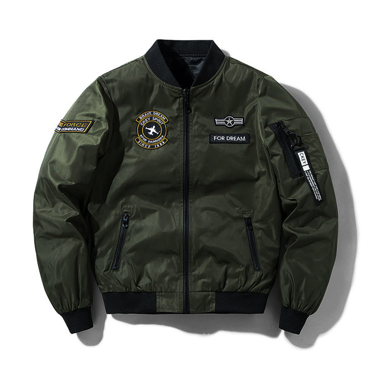 Herren Sportliche Bomberjacke mit praktischen Taschen und stilvollem Design Drune