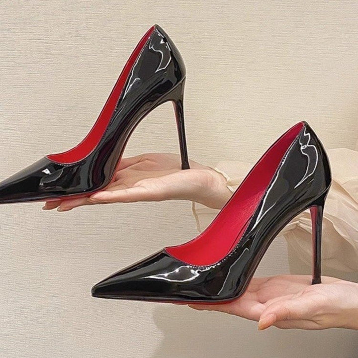 Damen Spitz-Pumps mit hohem Stiletto-Absatz und Riemchen Drune