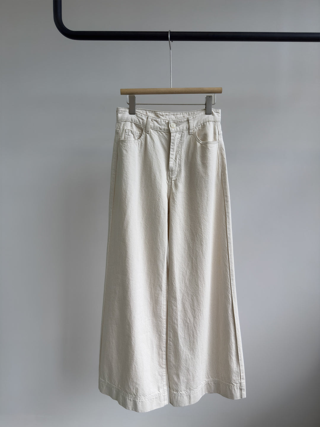 Damen Weite Beine Hohe Taille Hose Drune