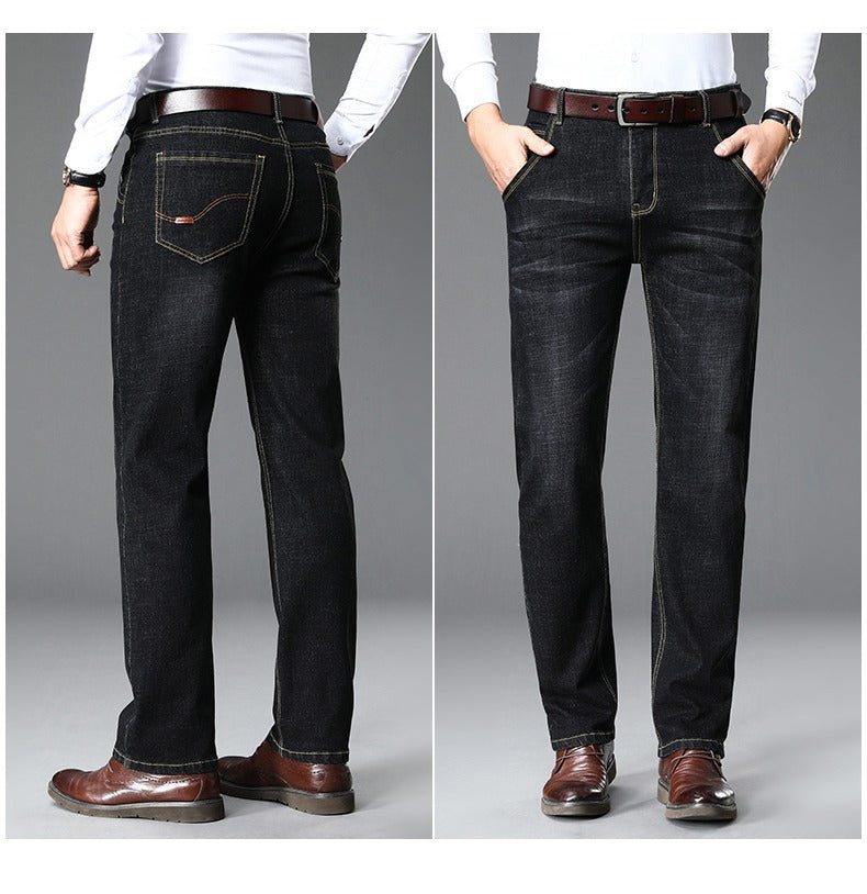 Herren klassische Jeans im lässigen Business-Stil mit besonders bequemer Passform Drune