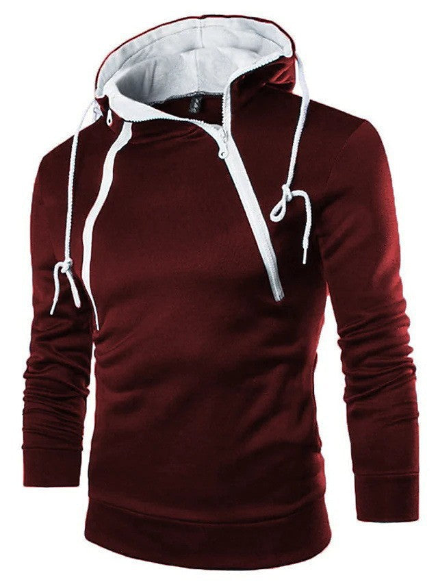 Herren moderne Kapuzenpullover mit praktischem Reißverschluss Drune
