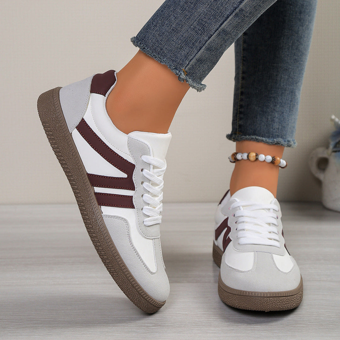 Damen Sportliche Sneakers mit retro-inspiriertem Design und bequemer Sohle Drune