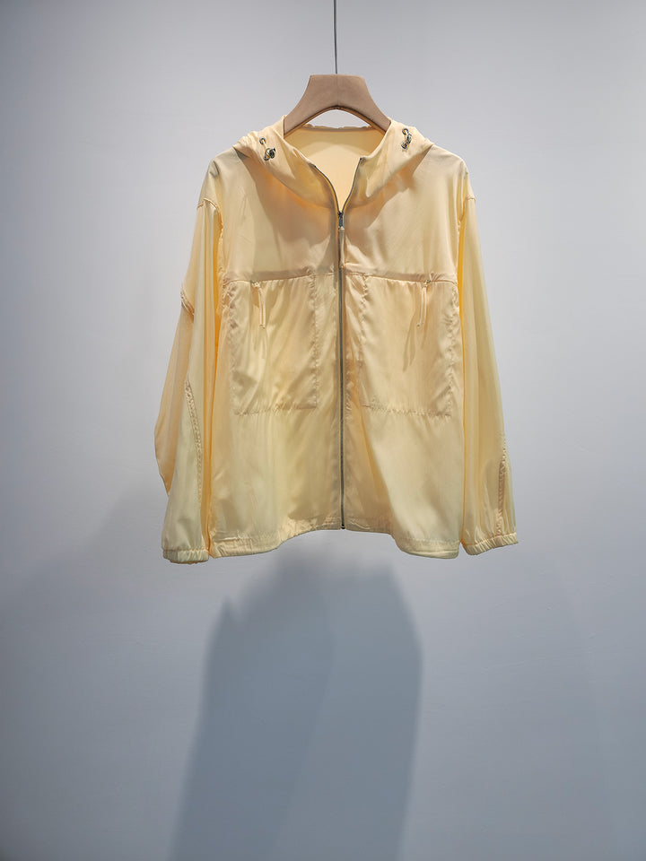 Damen Leichte Kapuzenwindjacke Drune
