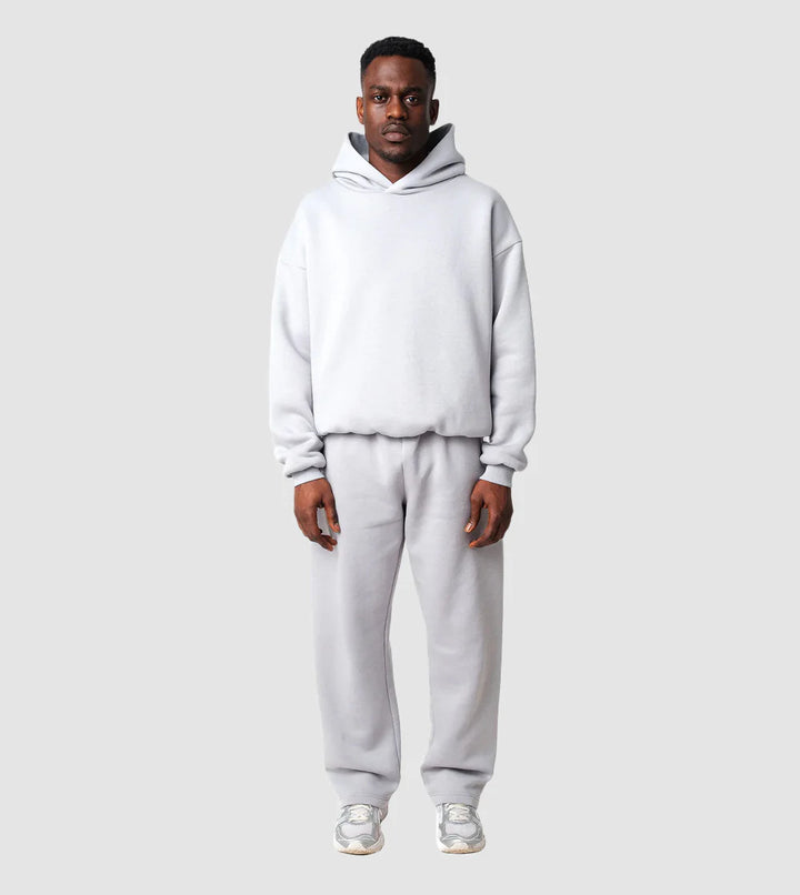 Unisex nan gemütliches Loungewear-Set mit hohem Rollkragen, relaxed-fit Sweatshirt und gerader Sweatpants Drune