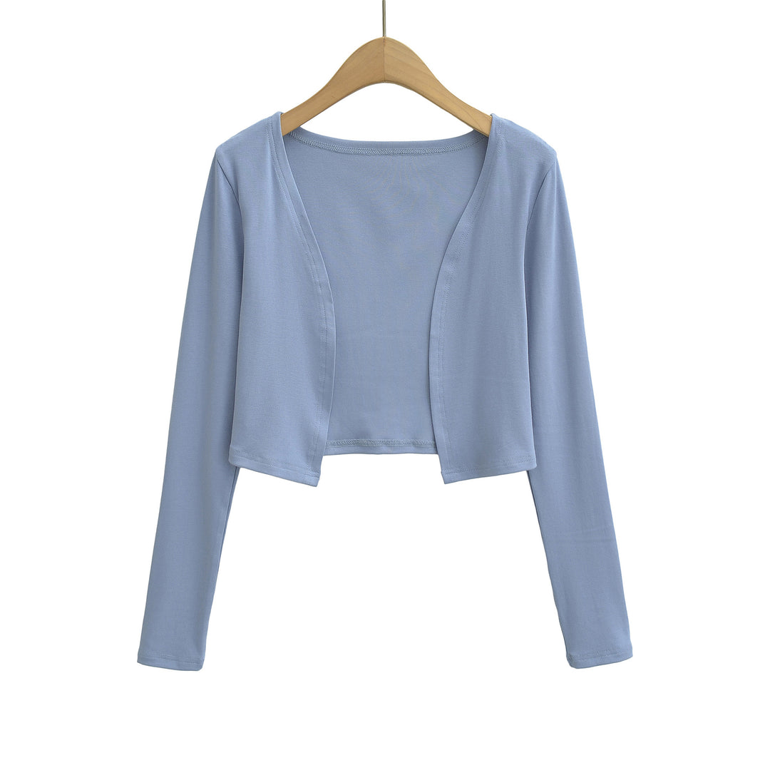 Damen Figurnahes Midikleid mit integriertem Bolero und Stehkragen Drune