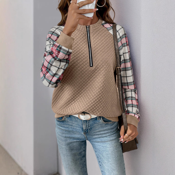 Damen Lässiges Sweatshirt mit Reißverschluss Drune