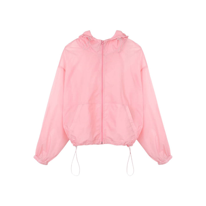 Damen leichte transparente Windjacke Drune