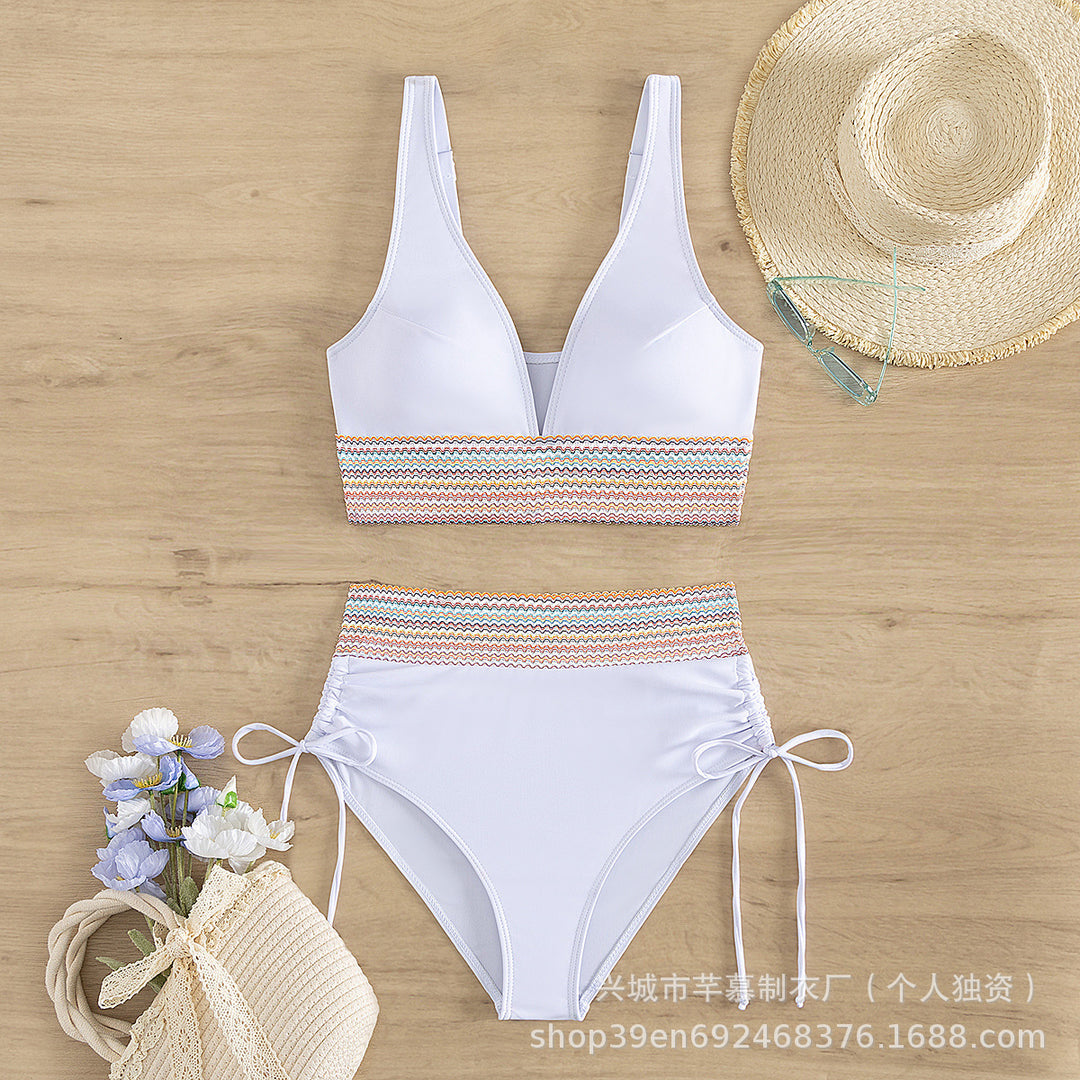Damen Hochgeschnittener Sportbikini Drune