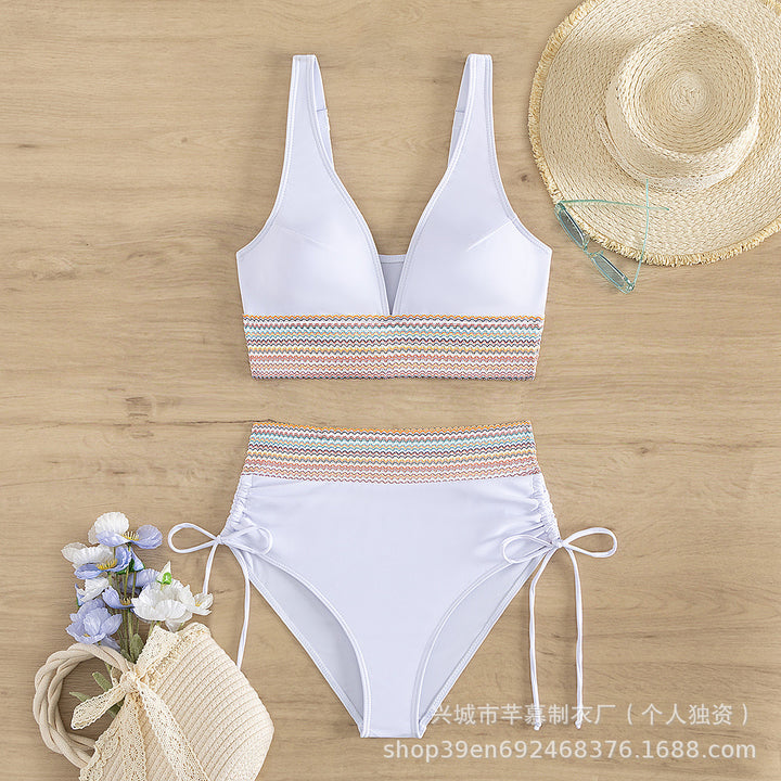 Damen Hochgeschnittener Sportbikini Drune