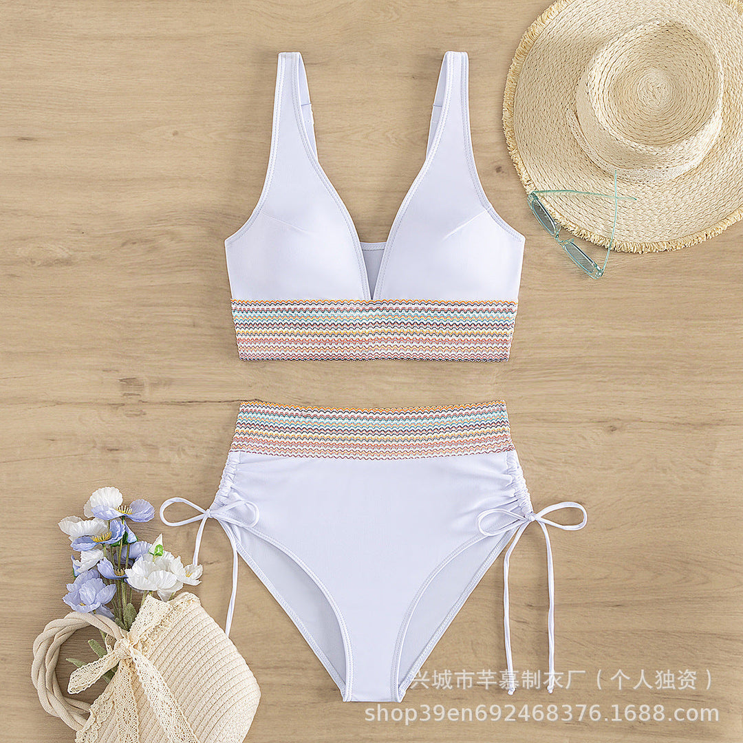 Damen Hochgeschnittener Sportbikini Drune