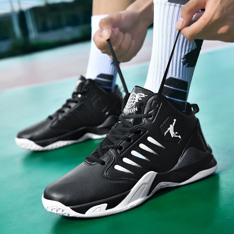 Herren Performance-Basketballschuhe mit gepolsterter Knöchelmanschette und griffiger Courtsohle Drune
