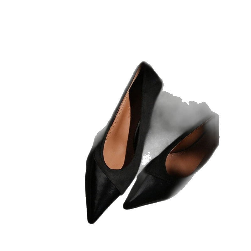 Damen spitze Pumps mit elegantem Veloursleder Drune
