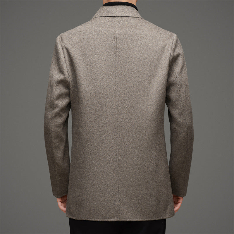 Herren Chic Eleganter Wollmantel Drune