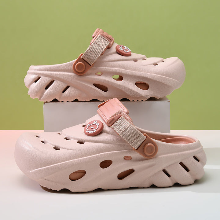 Femme Verstellbare Riemen Freizeit Clogs Drune