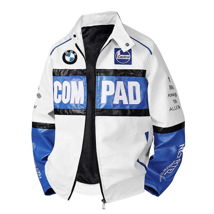 Herren Modische Bikerjacke mit sportlichen Akzenten Drune