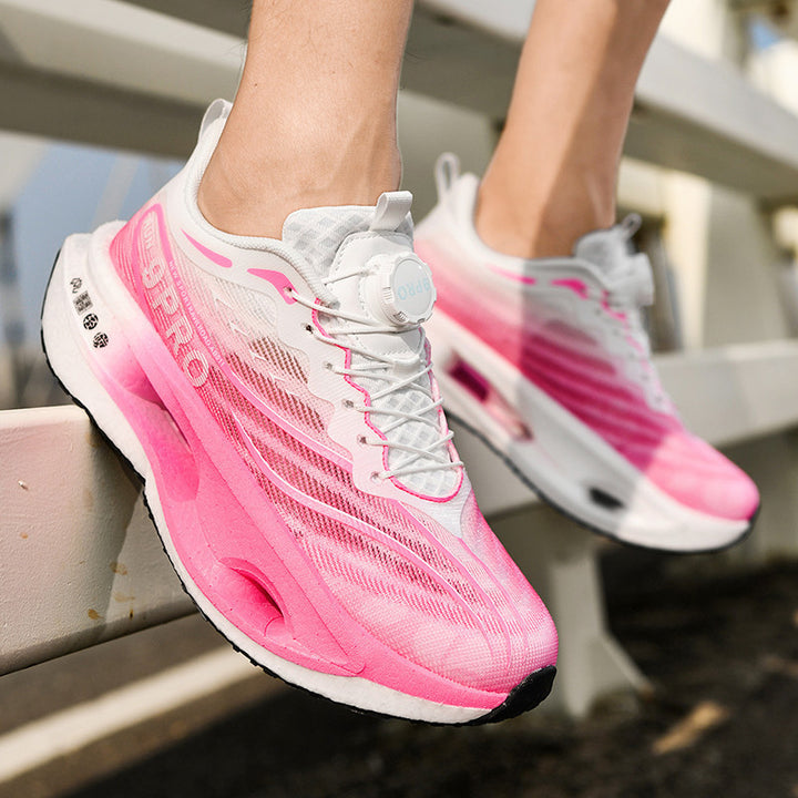 Unisex gedämpfte Performance-Laufschuhe mit Hohlkern-Plateausohle und Drehverschluss Drune