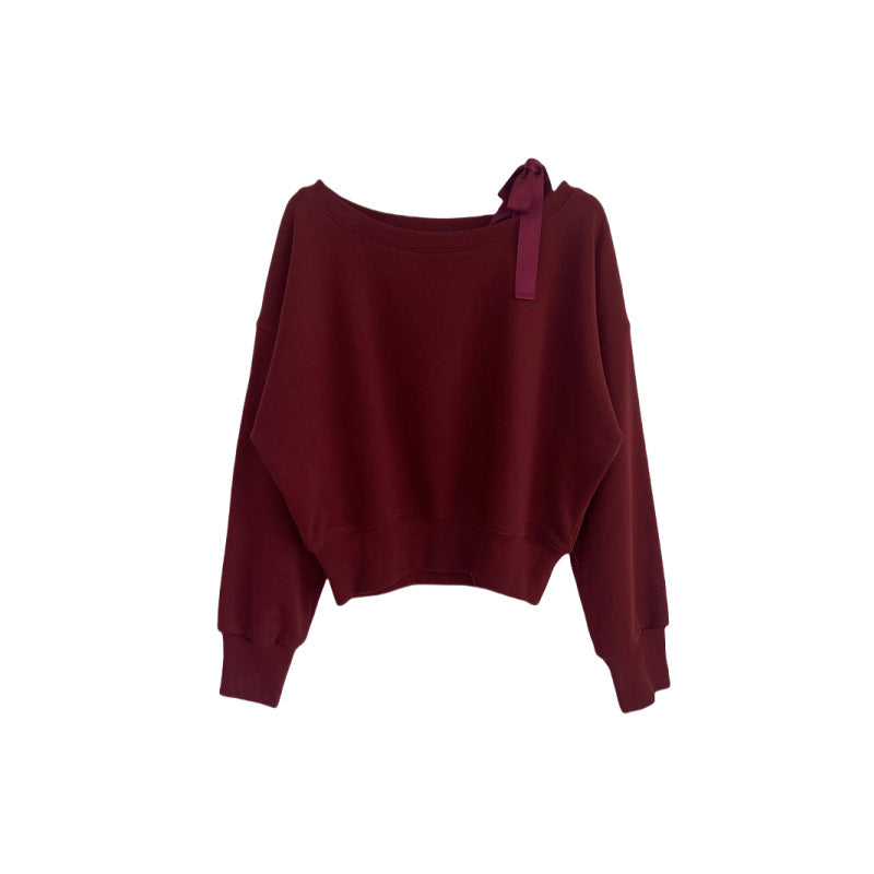 Damen lässiger Sweatpullover mit modischem Schnitt Drune
