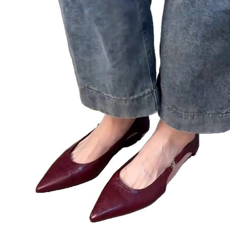 Damen Slingback-Ballerinas mit elegantem Cut-Out und bequemer Passform Drune