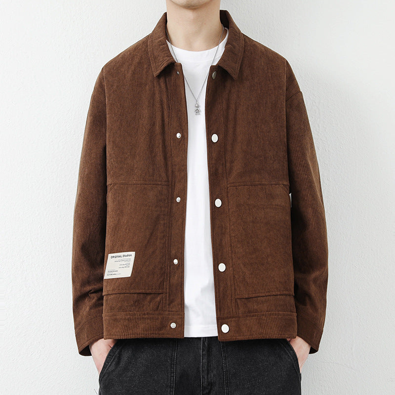 Herren Modische Cordjacke Drune