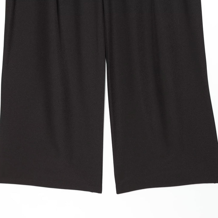 Damen Weite Palazzo‑Hose mit hoher Taille und drapiertem Frontpanel Drune