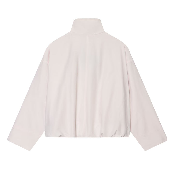 Damen Cropped Boxy-Jacke mit Funnelkragen, Zwei-Wege-Reißverschluss und aufgesetzten Eingrifftaschen Drune
