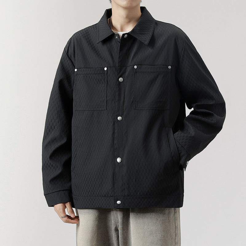 Herren Trendige Utility-Jacke Drune