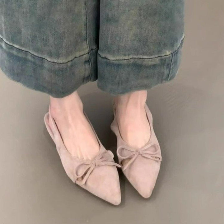 Damen elegante Slipper mit dekorativem Schlaufenakzent und komfortabler Sohle Drune