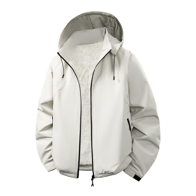 HerrenKapuzenjacke mit innerem Teddy-Futter Drune
