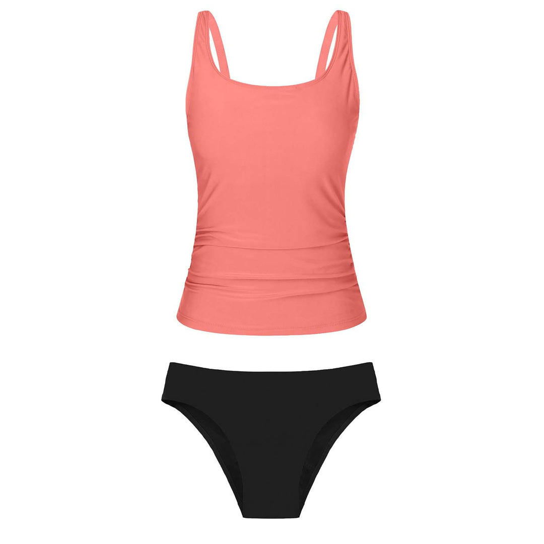 Damen Bikiniset mit floralem Oberteil und klassischem Unterteil Drune
