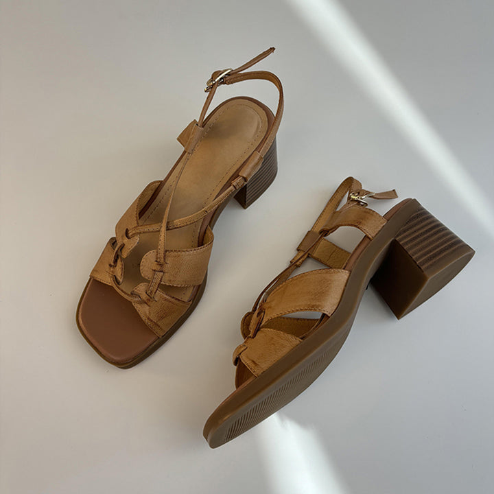 Frauen Schicke Absatzsandalen Drune