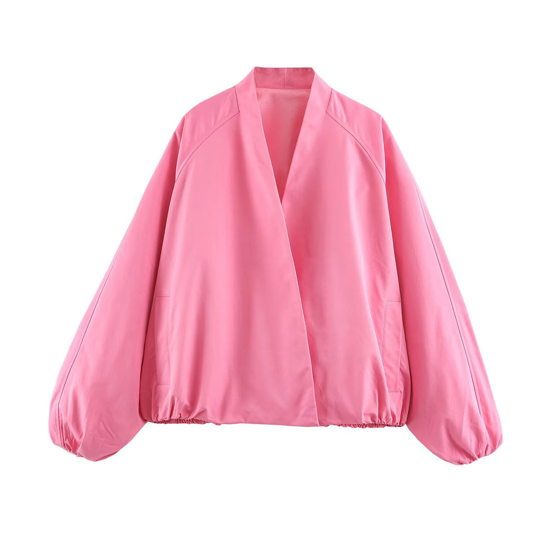 Damen Oversize Kimono‑Jacke mit Ballonärmeln Drune
