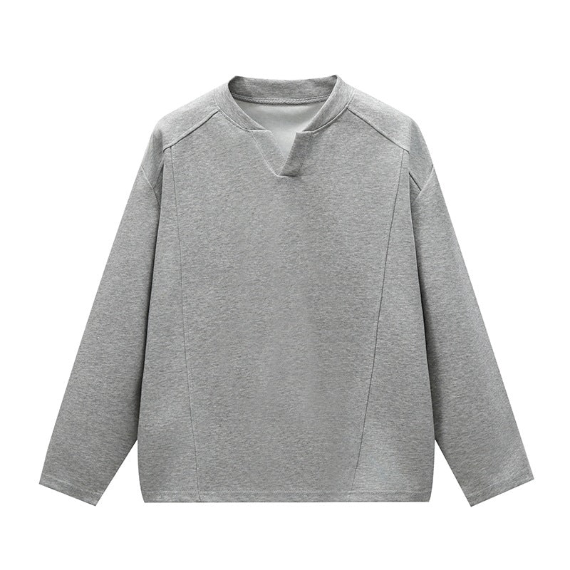 Unisex Oversize Rundhals-Sweatshirt mit Raglannähten und feiner Struktur Drune