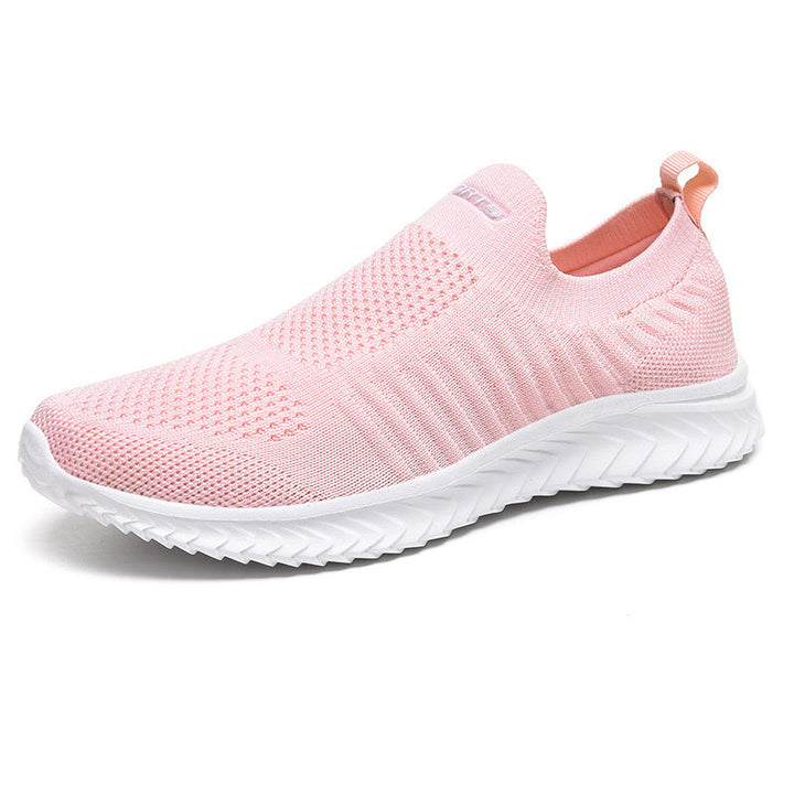 Damen Atmungsaktive Slip-On Sneakers mit elastischem Strick-Obermaterial Drune