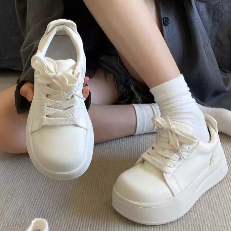 Damen Plateau Sneakers mit bequemer Dämpfung Drune