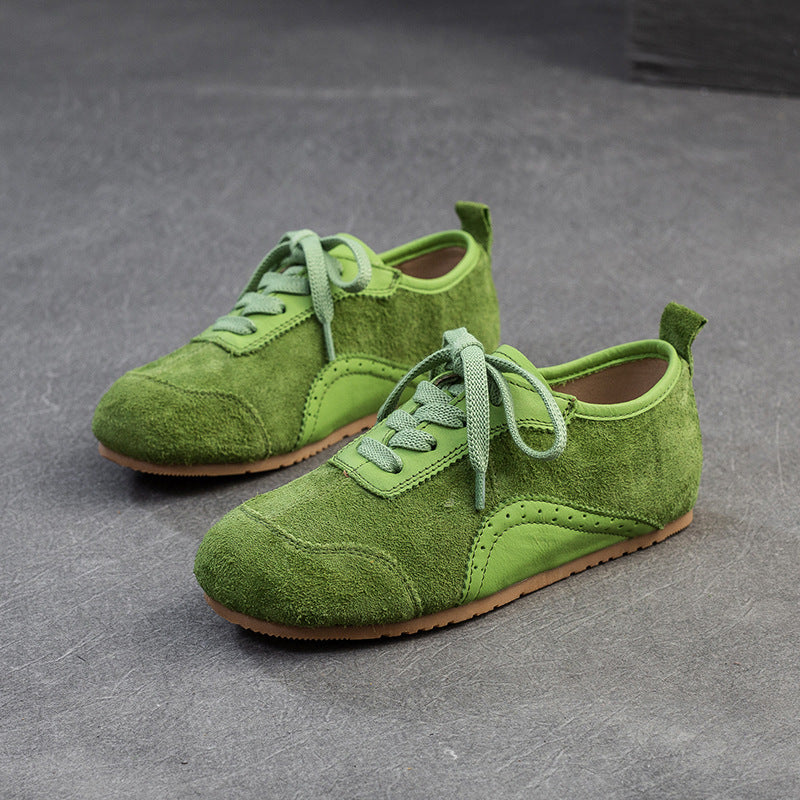 Damen modische Komfort-Sneaker aus Wildleder mit atmungsaktiver Konstruktion Drune