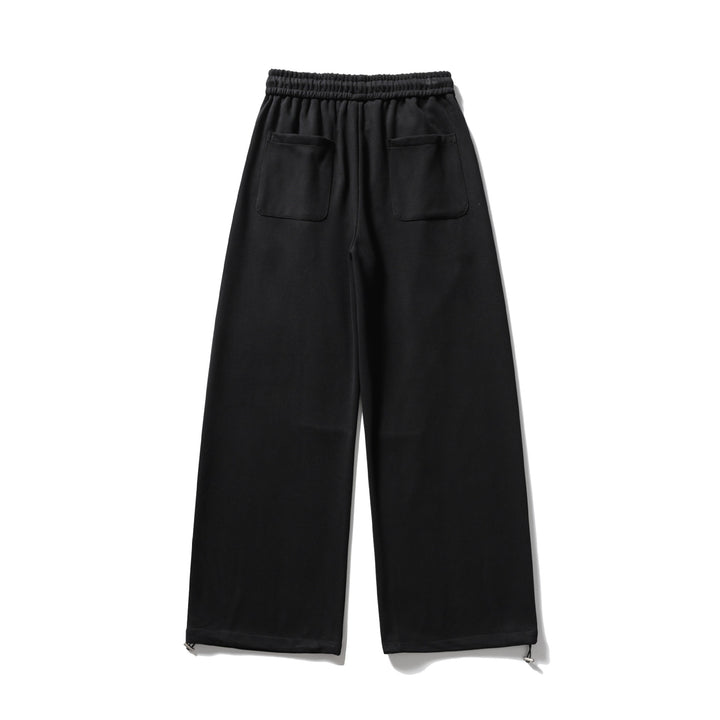 Unisex Weite Sweatpant mit Kordelzug, Kniepatch und verstellbarem Saum Drune