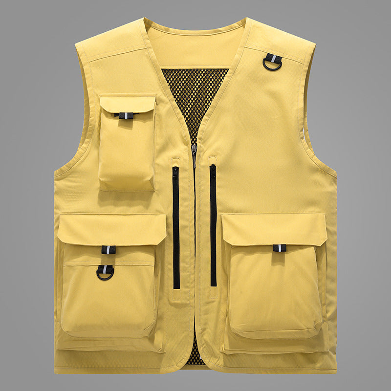 Herren Multifunktionale Outdoor-Weste mit zahlreichen Taschen Drune