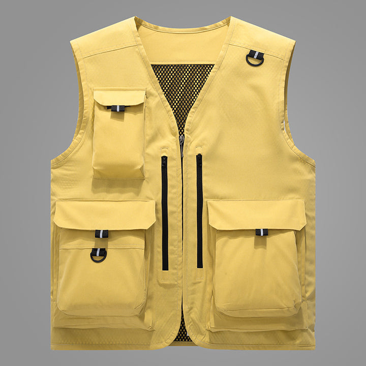 Herren Multifunktionale Outdoor-Weste mit zahlreichen Taschen Drune