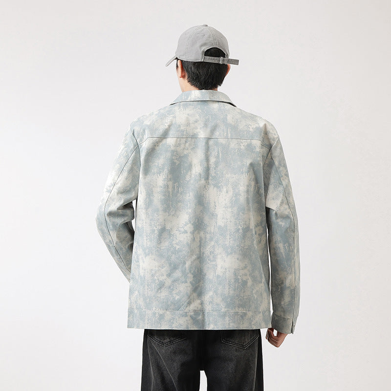 Herren Modische Arbeitsjacke im minimalistischen Design Drune