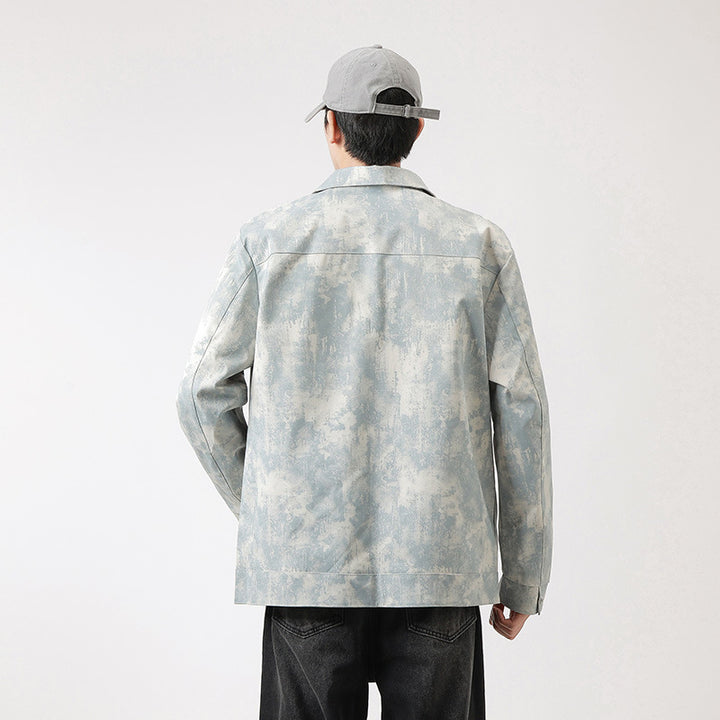 Herren Modische Arbeitsjacke im minimalistischen Design Drune