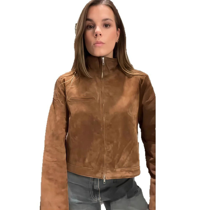 Damen Lässige Kurzjacke im modischen Stil Drune
