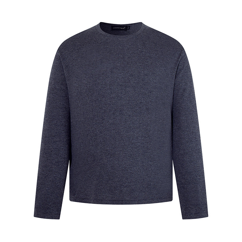 Herren Feinstrickpullover mit Rundhalsausschnitt und geradem Schnitt Drune
