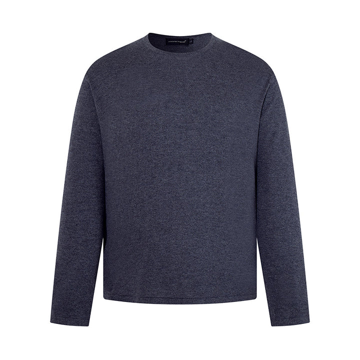 Herren Feinstrickpullover mit Rundhalsausschnitt und geradem Schnitt Drune