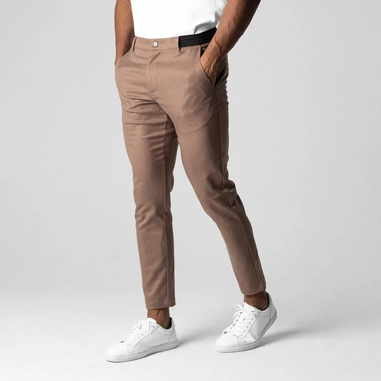 Herren Chinohose Slim Fit mit elastischem Bund