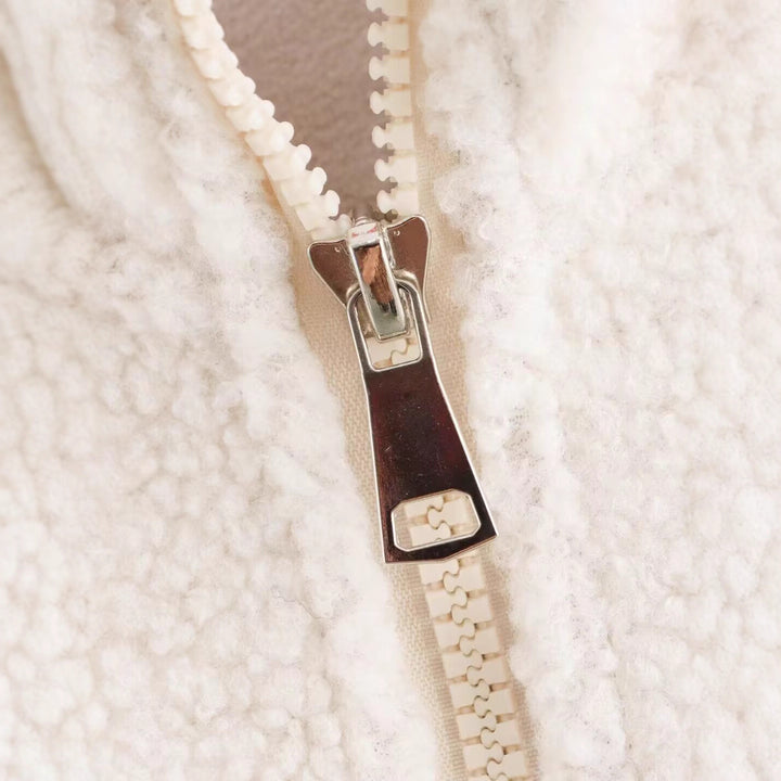 Damen Kuschelige Fleecejacke mit hohem Kragen Drune
