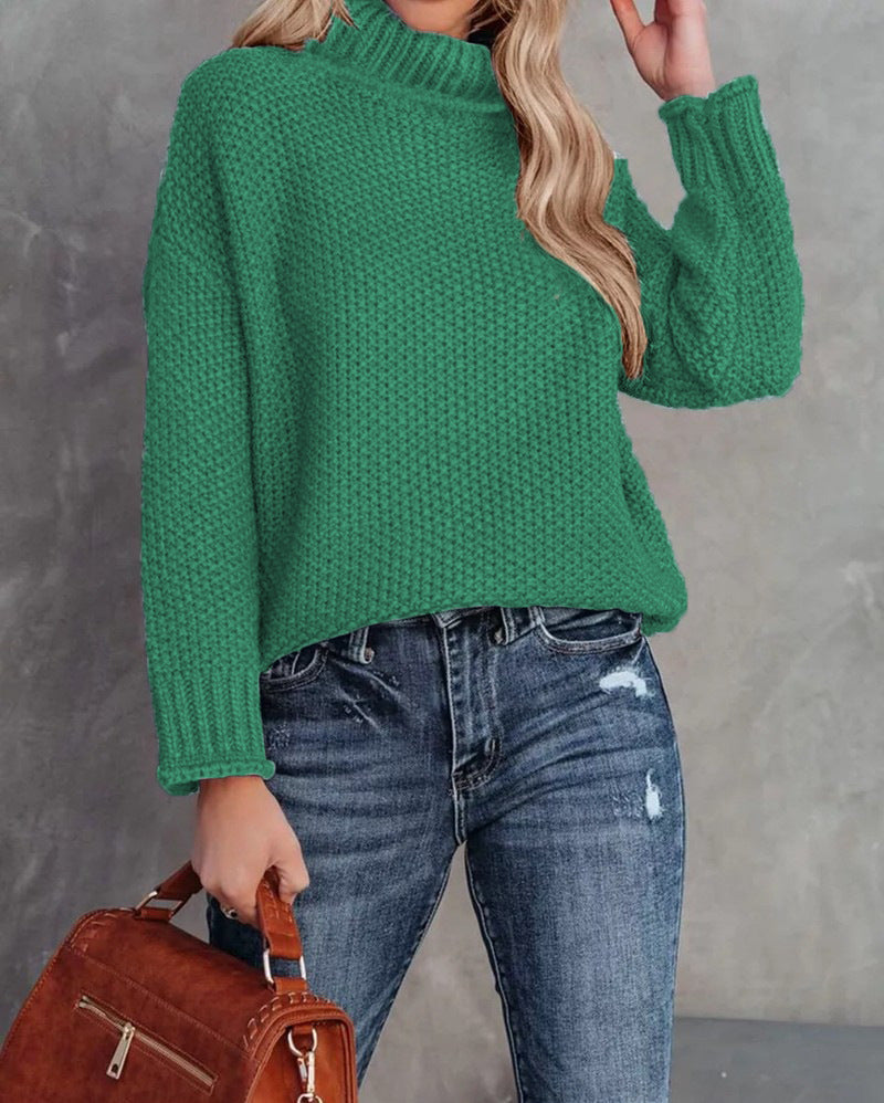 Damen gemütlicher Strickpullover Drune