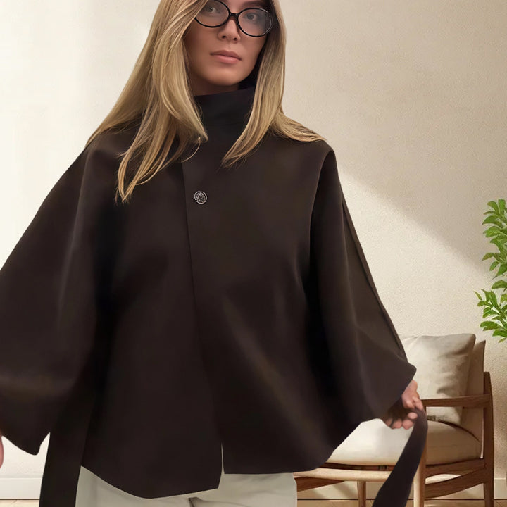 Damen elegante und vielseitige Cape-Jacke Drune